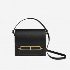 HERMES 에르메스 롤리스 미니백 블랙금장 H071205CP89